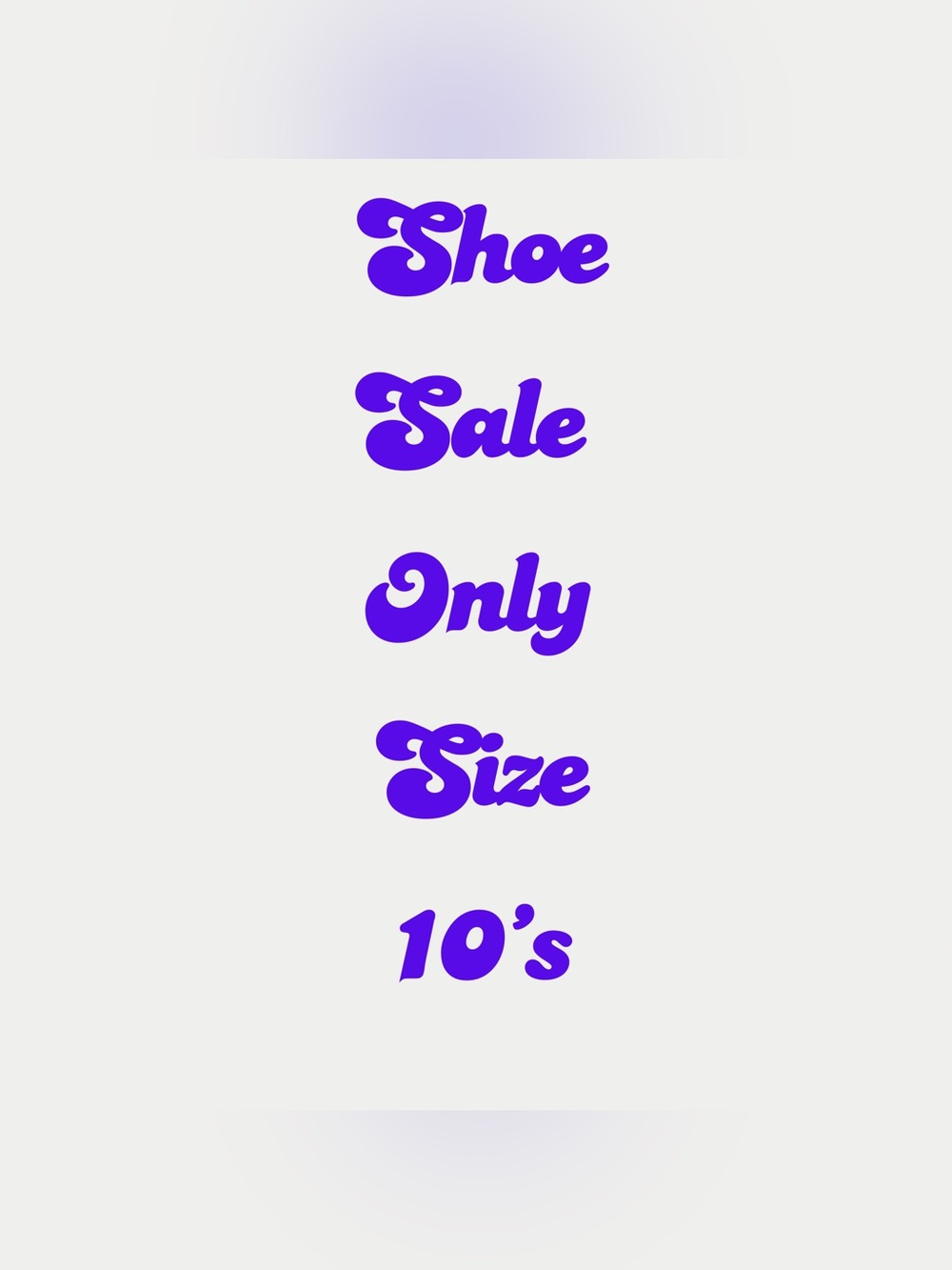 shoe sale unlisted items